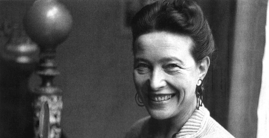 Photograph of Simone de Beauvoir